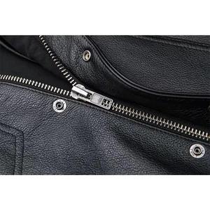 <b>Mens</b> Classic Style <b>Leather</b> Motorcycle <b>Vest</b> Smooth Finish Snap Button Closure Biker Waistcoat For Touring Motorbike <b>Leather</b> <b>Vests</b> - Product Image 5