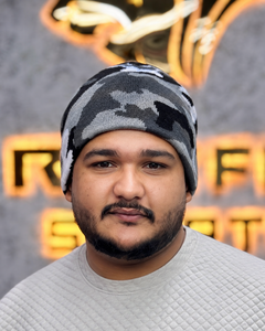 Custom Gray & Black Camouflage Pattern Beanie Hat 56-58CM Acrylic Knit <b>Winter</b> <b>Cap</b> Male Casual Adult Wear - Product Image 1