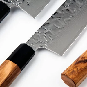 ชุดมีดเชฟเหล็กกล้าคาร์บอนสูงระดับมืออาชีพ LEGACY BLADES ด้ามไม้มะกอก แบบเต็มด้าม ชุดมีดครัว ขายส่ง - Product Image 6