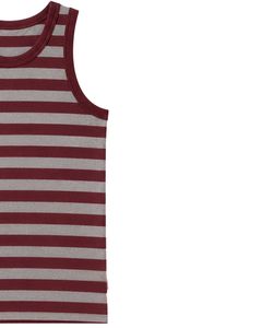 <b>Maroon</b> Gray Striped Men Cotton Tank <b>Top</b> Sleeveless Vest Casual Summer Gym Fitness Shirt Breathable Loose Fit Streetwear Tank <b>Top</b> - Product Image 4
