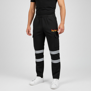 Hi Vis Winter Workwear Reflective Waterproof Polyester Trousers High Visibility Safety CLASS 2 Durable Men's Safety Pants <b>LED</b> - Product Image 5