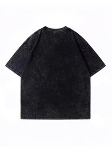เสื้อยืดแฟชั่นฤดูร้อนผู้หญิงทรงหลวม พิมพ์ลายโลโก้ตามสั่ง ทรงโอเวอร์ไซส์ ผ้าฟอกสี โพลีเอสเตอร์คอตตอน 240 กรัม - Product Image 5