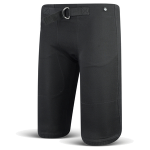 <b>Black</b> Padded Football Pants <b>Belt</b> Closure Athletic Sportswear Breathable Adult Football Practice Gear Mens Performance Wear <b>black</b> - Product Image 1