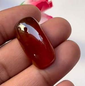 Granate Hessonita Natural, Corte Cojín Largo, Pulido, 52 Quilates, Piedra Preciosa Certificada por Terceros - Product Image 4