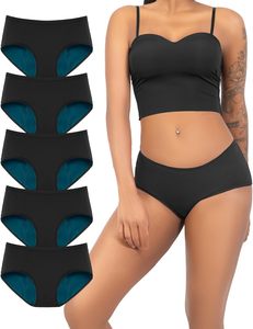 Ropa Interior Menstrual para Mujer, Absorbente, Equilibrio de Humedad, Flujo Transpirable, Elástica, Cintura Alta, Cobertura Completa, Protección contra Olores, Directo de Fábrica - Product Image 1