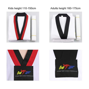 Uniforme de Taekwondo y Karate Tradicional para Niños, 100% Algodón, Transpirable, Suave, Hecho a Medida, Aprobado por la WTF - Product Image 2