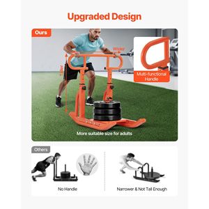 Slitta in Acciaio per Allenamento con Pesi, Attrezzatura Regolabile per Fitness, Esercizio Atletico, Miglioramento della Velocità, Equipaggiamento per Atletica - Product Image 2