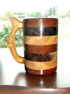 Jarra de Cerveza de Madera Vintage, 100% Segura para Alimentos, Hecha a Mano, de Madera Natural, Vajilla Sostenible, Regalo de Recuerdo - Product Image 6