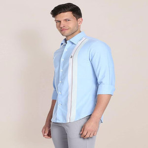 Printemps Mode Boutonné Personnalisé Hommes Chemises de Travail à Manches Longues pour Hommes - Product Image 1