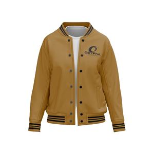Veste universitaire décontractée pour homme, best-seller, brodée, style streetwear, unie, teinte unie, matelassée pour l'hiver, pour garçons - Product Image 1