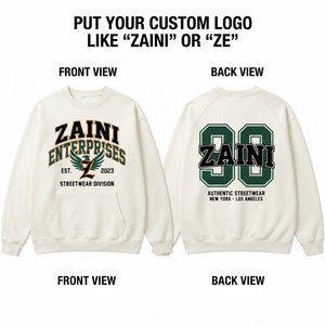 Premium 380g 100% Cotton <b>Fleece</b> Half Zip Hooded <b>Lined</b> Eco-Friendly <b>Sweatshirt</b> Cartoon Print Embroidered Front Logo Charcoal - Product Image 1