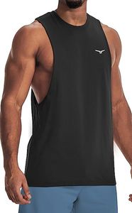 Blue Men's Sleeveless Tank <b>Top</b> Cotton Workout Vest Gym Training Muscle Tee Casual Wear - Product Image 3