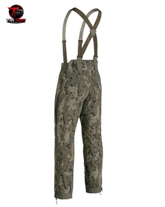 Salopette de chasse pour homme, camouflage numérique vert, avec panneau dorsal haute, côtés élastiques et fermeture éclair latérale sur toute la longueur des jambes - Product Image 2