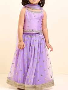 Venta al por mayor de alta calidad niñas niños Lehenga Choli niñas Lehenga Choli niños Ropa Étnica niños ropa festiva proveedor fabricante - Product Image 5