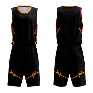 Tenues de basketball à séchage rapide personnalisées avec nom d'équipe, ensembles de vêtements de sport pour hommes, uniformes de basketball par sublimation - Product Image 3