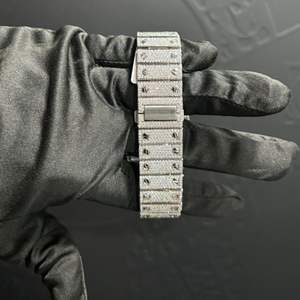 Reloj de Moissanita Personalizado de Alta Calidad con Incrustaciones de Diamantes VVS, Estilo Hip Hop, Regalo para Hombre - Product Image 5