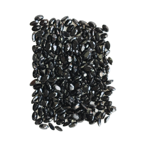 พลอยออนิกซ์สีดำธรรมชาติ ขนาด 5x3 มม. ทรงรี คุณภาพดีที่สุด สำหรับทำเครื่องประดับ - Product Image 2