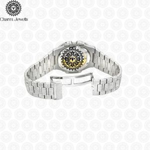 ชาร์ม จิวเวลส์นาฬิกาข้อมือสตรีสแตนเลสสตีลหรูหรา ตัวเรือนทรงกลม ระบบควอตซ์แบบอนาล็อก ประดับเพชร สายแบบกำไลข้อมือ ขนาด 30 มม. - Product Image 3