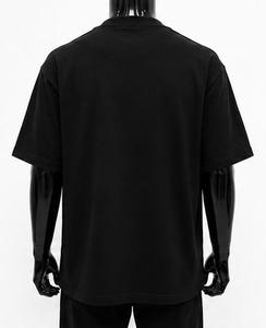 Camiseta Negra de Manga Corta para Hombre, Estampado de Calavera, Cuello Redondo, Corte Holgado, Impresión Digital, 100% Poliéster, Todas las Temporadas - Product Image 2
