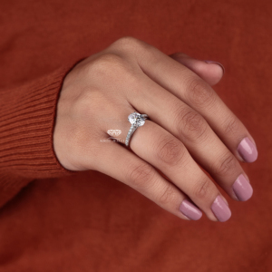 2.00 CT Oval Lab Grown Diamond Engagement Ring IGI Certified 14K Gold Elegant Pave Bridal <b>Wedding</b> Jewelry Manufacturer Supplier - Product Image 4