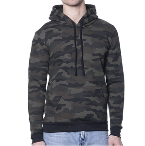 Sweat-shirts à capuche camouflage personnalisés avec logo, coupe ample, pour homme, style streetwear, en coton, style décontracté, sweat-shirts tactiques pour homme - Product Image 2