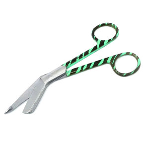 First Aid Instruments 5.5 Nursing Scissors Blunt Tip Distinctive <b>Keyring</b> Medical Lister Bandage Scissor Perfect Nurses Scissors - Product Image 1