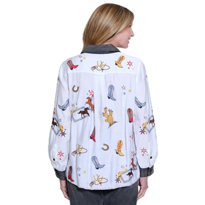 Blusa Casual Holgada para Mujer, con Rayas Amarillas, Tela Popelina, Hombros Caídos, Cuello Camisero, Estilo Vintage para Primavera y Otoño - Product Image 3