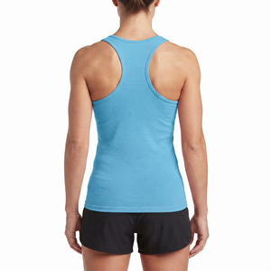 Women <b>Gym</b> Wear Tank Top 100% Polyester Scoop Neck Breathable Sports Wear Casual Washed Neck Workout Tak Top <b>Ladies</b> - Product Image 2