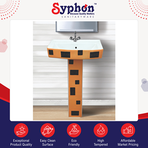 El Mejor Distribuidor del Mundo Ofrece un Lavabo de Pedestal de Cerámica Fácil de Limpiar y de Calidad Confiable a un Precio de Mercado Atractivo - Product Image 2