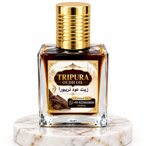 Aceite de Agarwood Tripura de Lujo Aloura Oils - Natural, Orgánico, 100% Puro, Destilado al Vapor, en Botella Cuadrada, Aroma Amaderado Especiado Terroso - Product Image 2