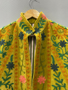 Suzani Velvet Floral Hand Embroidered Luxurious Jackets With Floral Design - Product Image 3