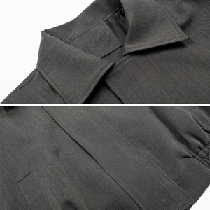 Suéter de Hombre de Color Sólido, Cuello Alto, Cierre de Cremallera, Corte Regular, para Invierno - Product Image 5