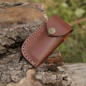 Couteau de poche Damas avec lame affûtée avec précision, couteau pliant Damas fait main avec manches en bois naturel - Product Image 6