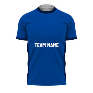 Camiseta Deportiva Personalizada con Degradado Azul y Rojo, Manga Corta, Jersey Atlético para Equipo, Ropa de Entrenamiento Transpirable de Poliéster - Product Image 4