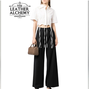 Pantalon large style streetwear pour femme, taille haute, coupe ample et décontractée, tendance moderne, confortable pour le quotidien - Product Image 1