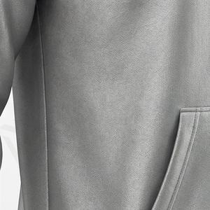 Vestes à capuche pour hommes de qualité supérieure, couleur personnalisée, logo en polaire, poche imprimée, 100% coton, prix raisonnable, vente en gros - Product Image 5