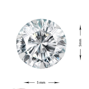 Boucles d'oreilles clous de luxe en argent sterling 92,5 plaqué rhodium avec zircon cubique rond pour femmes et jeunes filles – Bijoux raffinés éblouissants - Product Image 2