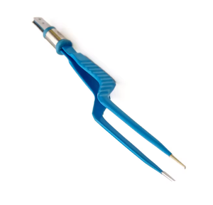 Forceps bipolaires manuels en acier inoxydable avec pointe et revêtement antiadhésifs, conception à baïonnette pour la chirurgie neurologique et cardiaque - Product Image 4