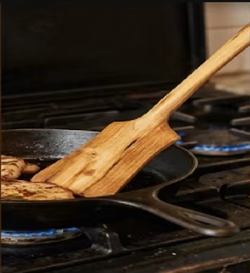 Espátula de Madera Hecha a Mano, Diseño Moderno, Ecológica, Duradera, Ligera, con Mango Largo, Utensilio de Cocina de Madera Natural - Product Image 2