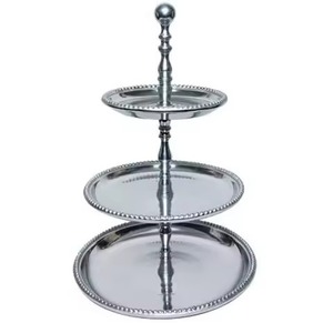Soporte de Metal Resistente para Pasteles, Soporte para Exhibición de Postres, Bandeja para Cupcakes, Decoración para Mesa de Bodas y Fiestas - Product Image 1