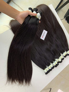 Extensiones de cabello a granel Producto de Venta caliente 2025 Color negro natural recto 100% cabello vietnamita envío rápido - Product Image 4