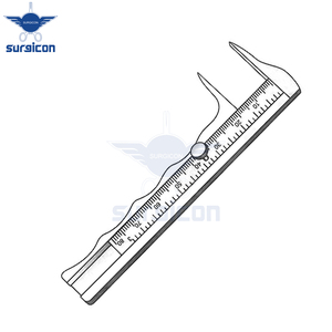 Calibrador Jamison de 10 cm / 4 Pulgadas, Instrumento de Medición y Examen, Precisión en Acero Inoxidable, Herramienta de Medición Médica y Quirúrgica - Product Image 6