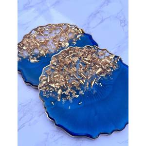 Lujoso posavasos de resina epoxi con diamantes brillantes, hecho a mano, elegante, Decoración de mesa moderna y elegante - Product Image 5