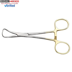 Pinzas para toallas Backhaus, paquete de 3, 5 pulgadas, chapadas en oro, instrumentos quirúrgicos manuales con mecanismo de bloqueo para asegurar paños quirúrgicos - Product Image 4