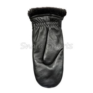 Achat en gros de mitaines en cuir chaudes avec fonction tactile et doublure coupe-vent pour hommes, femmes et enfants, utilisation hivernale - Product Image 4