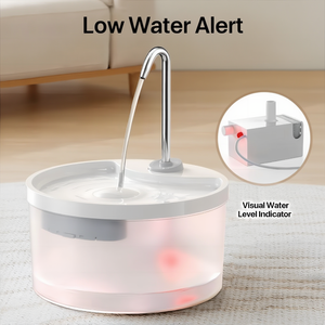 Automatic Cat <b>Water</b> <b>Fountain</b> Ultra Quiet Pet <b>Water</b> Dispenser LED Light Low <b>Water</b> Alarm 6 Layer Filter Transparent Faucet Style - Product Image 4