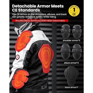 Chaqueta de Motociclista Personalizada con Certificación CE, Impermeable, Transpirable, para Turismo, Protección y Carreras - Product Image 2