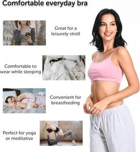 Bralette Active Serenity para Mujer, Tejido Elástico en Cuatro Direcciones, Cobertura Suave, Transpirable, Ecológico, Cómodo, Estilo Dulce y Moderno - Product Image 4