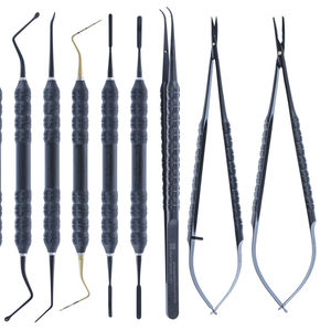 ชุดเครื่องมือผ่าตัดขนาดเล็กสแตนเลสสตีลพื้นฐาน Dom Med Dynamics 10 ชิ้น เคลือบสีดำ เครื่องมือช่างที่มีความแม่นยำสูง สำหรับโรงพยาบาล - Product Image 1