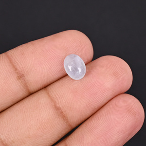 Aguamarina Natural de 1.8 Quilates, Forma Ovalada de 8x6mm, Gema Suelta en Cabujón - Product Image 2